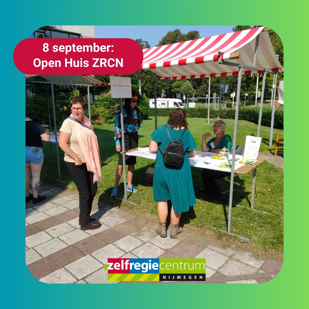 Open Huis Zelfregiecentrum op dinsdag 8 september
